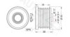 BMW 12317550001 Alternator Freewheel Clutch